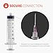 Easy Touch 60cc/ ML Luer-Lock Syringe Barrels Slip Tip, 40 pack