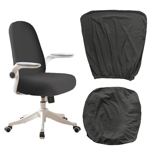 Vordpe 2 federe per sedie da ufficio, coprisedia da ufficio, lavabile ed elastico, coprisedia da gioco, rivestimento per sgabello, sedia da lavoro, sedia girevole da ufficio
