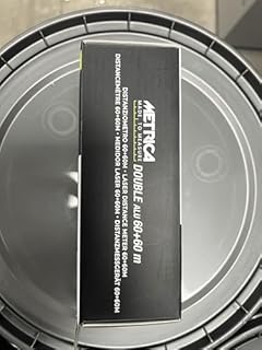 Metrica 61662 - Misuratore Laser Double: 60+60 Metri, Corpo in Alluminio, Magnetico, Funzione HSA, e Inclinometro; Ricaricabile con USB-C