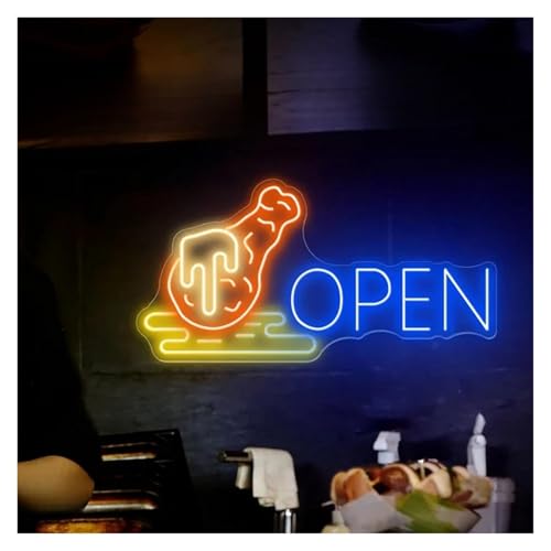 Enseigne au néon Restaurant ouvert pour attirer les clients en lumière LED