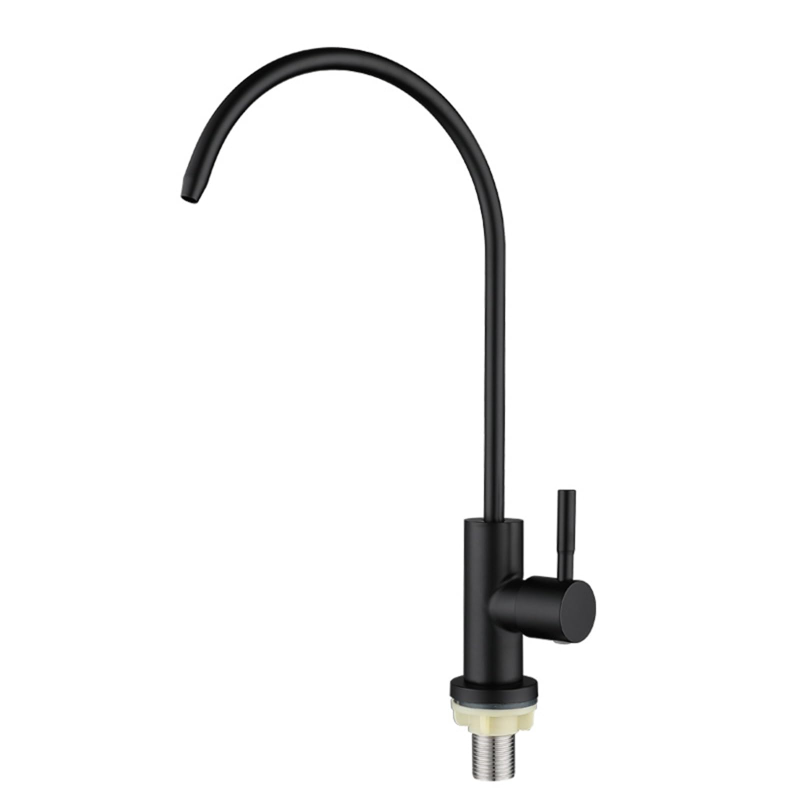 faucet Black Swan Neck Kitchen Faucet Filter Single Cold Pure Water Tap