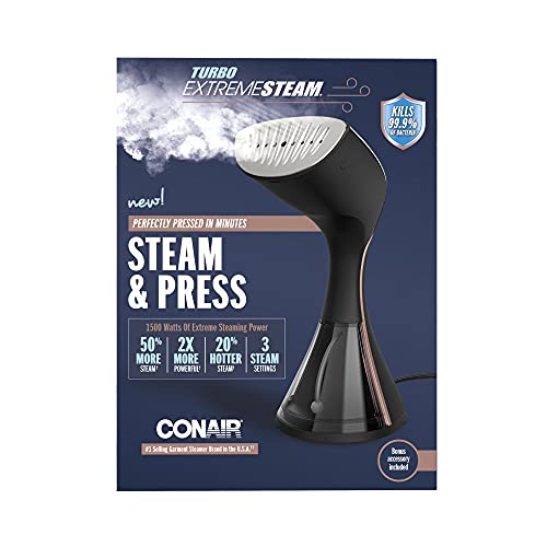 Conair Turbo Extremesteam 1500 Watt Handheld Fabric Steamer #TOP4