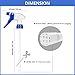 6 Pack Universal Spray Bottle Replacement Nozzle, Mist & Stream Trigger Sprayer for 16oz 24oz 32oz Bottles, Heavy Duty Mister Head Part w/ 10.2 Inch Tube for Cleaning Solutions, Car Detailing