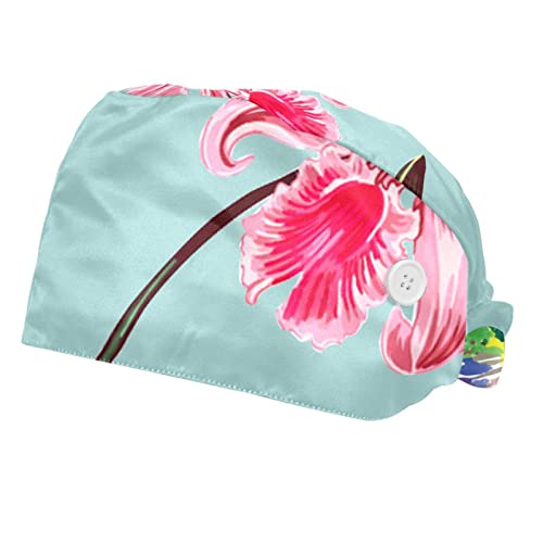 Casquette Fleur de Colibri chapeaux de travail anti transpiration et ajustables