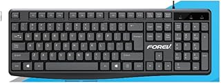 Wired USB keyboard, Black ; Arabic + English FV-K10