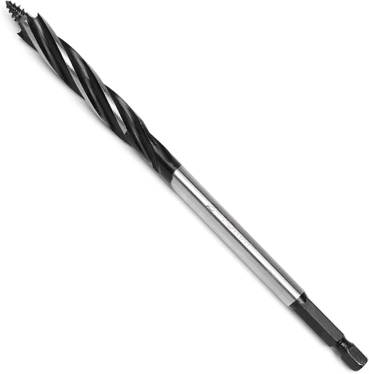 Auniwaig Auger Drill Bit Wood Hex Shank 10mm Cutting Dia High Speed Steel for Electric Bench Drill Woodworkingpentry