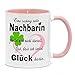 Nice-Presents-de Tasse Tolle Nachbarin Tasse mit Herz zu jedem Anlass für eine Gute Nachbarschaft. Da freut Sich Jede Freundin, Nachbarin, oder Kollegin (Rosa)