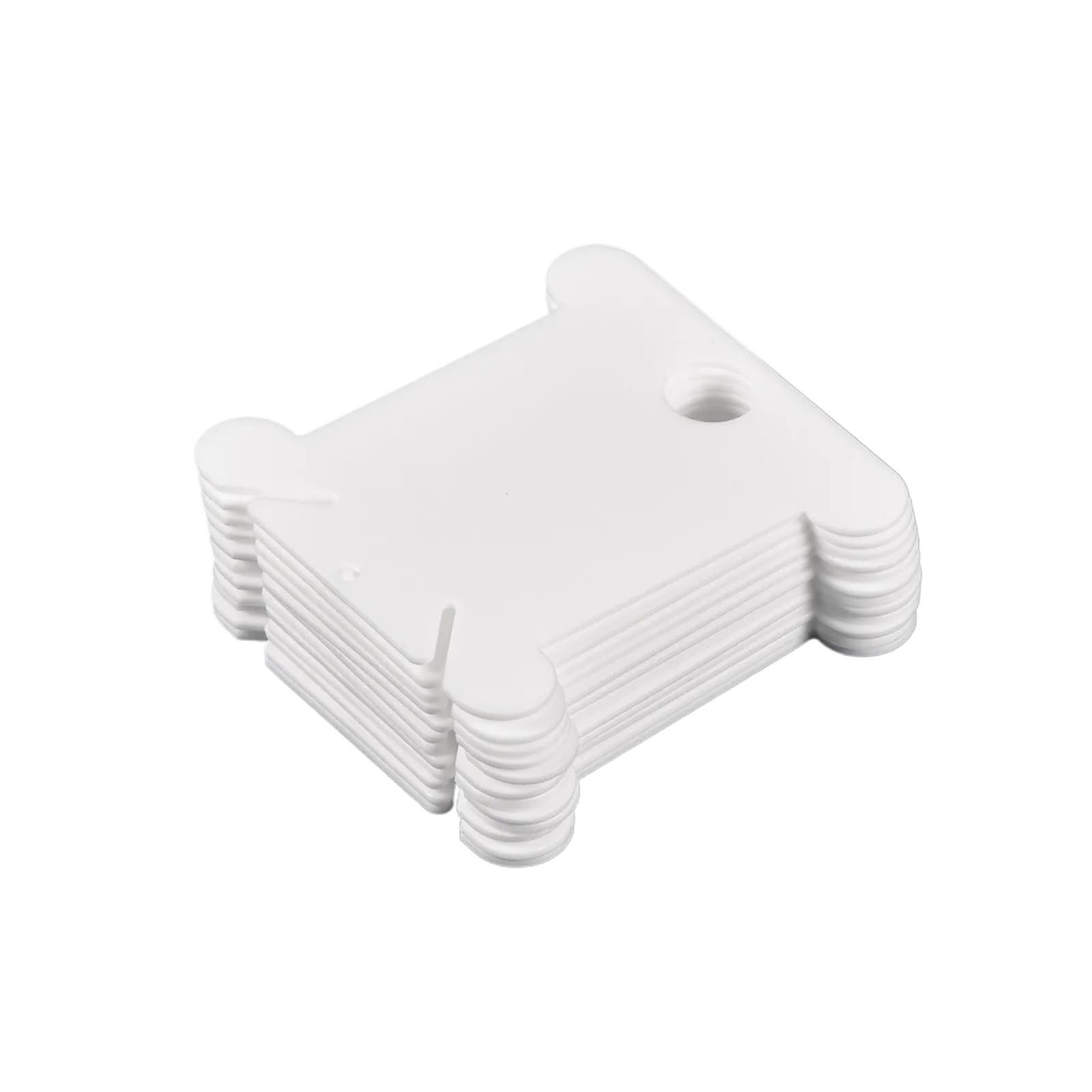Bobinas de plástico para máquina de coser, 100/300 unidades, para manualidades, almacenamiento de costura para máquina de coser (blanco, 300 unidades)
