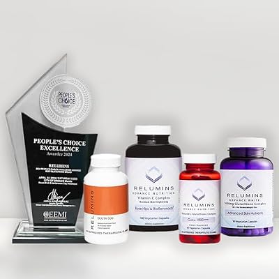 Relumins Advance White Triple Capsule MAX Set - MAX Dose Glutathione with 6X Boosters, Collagen MAX Chewable Tablets and Vitamin C MAX - Maximum Skin Lightening and Rejuvenating (One Month Supply)