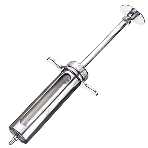 EsportsMJJ 30Ml Réutilisable En Acier Inoxydable Hypodermique Seringue Animale En Verre Pour Le Laboratoire