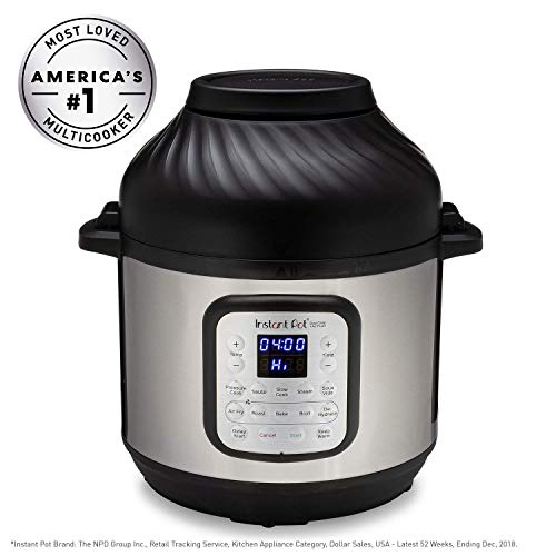 Instant Pot Air Fryer + EPC Combo 8QT Electronic Pressure Cooker, 8 quart