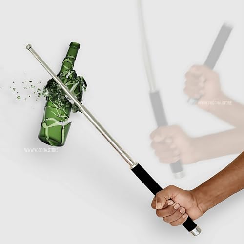 Image of Wissel Self Defence Stick | Extendable Safety Stick for Men and Women | Camping with Comfortable Grip | Anti Slip | Foldable (Pack of 1)