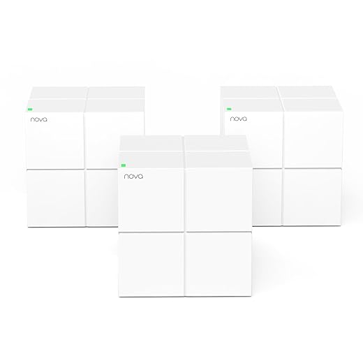 Tenda Nova Mesh WiFi System MW6 - Covers up to 6000 sq.ft - AC1200 Whole Home WiFi Mesh System - Gigabit Dual-Band Mesh Network for 90 Devices - Replaces Wireless Router and WiFi Extender - 3-Pack