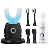 Smart U-Shaped Ultrasonic Toothbrush for Adults: 360° Full Mouth Cleaning with Auto...
