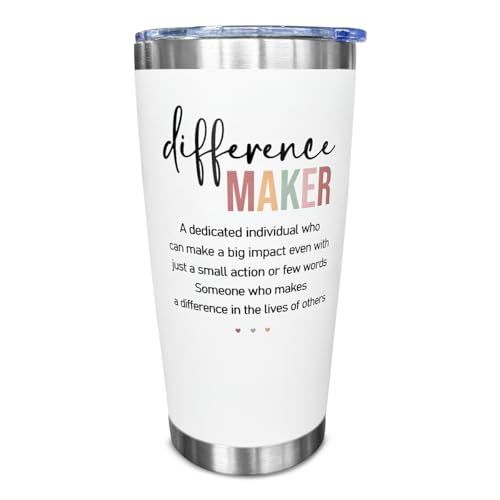 SOL VIBES Difference Maker Tumbler, 20 Oz Stainless Steel -