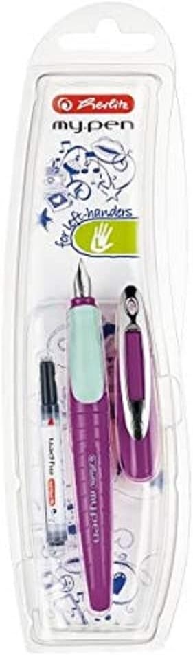 herlitz my.pen M-Nib Fountain Pen - Mint/Purple