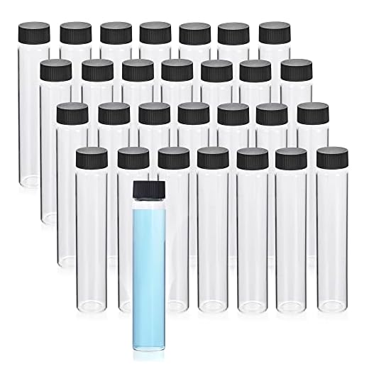 Clear Glass Sample Vials - 100 Pack
