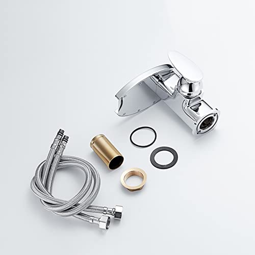 LED du robinet de vanité au design chromé et éclairage hydro-propulsé - 4