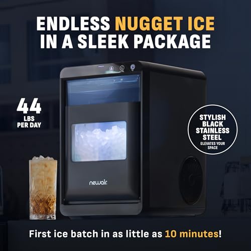 image for Newair Nugget Ice Maker Countertop, 44 lbs in 24 Hours Ice Machine Nug