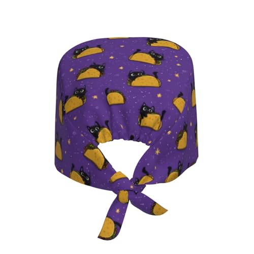 Image of Adjustable Scrub Cap with Sweatband, Breathable Working Hat for Men /Women
