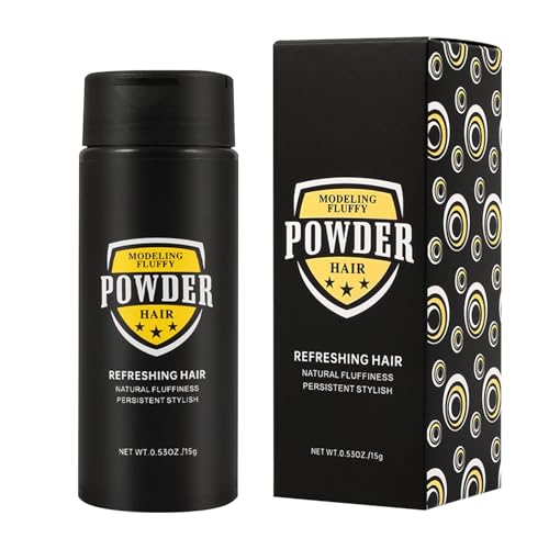 Hair Volume Powder, 15 g Thickening Styling Dust, No Wash Volumizing Product, Fine Vplume, for Adults, Outdoors, Instant Lift and Texture Boost Quicks Stylings Powdered