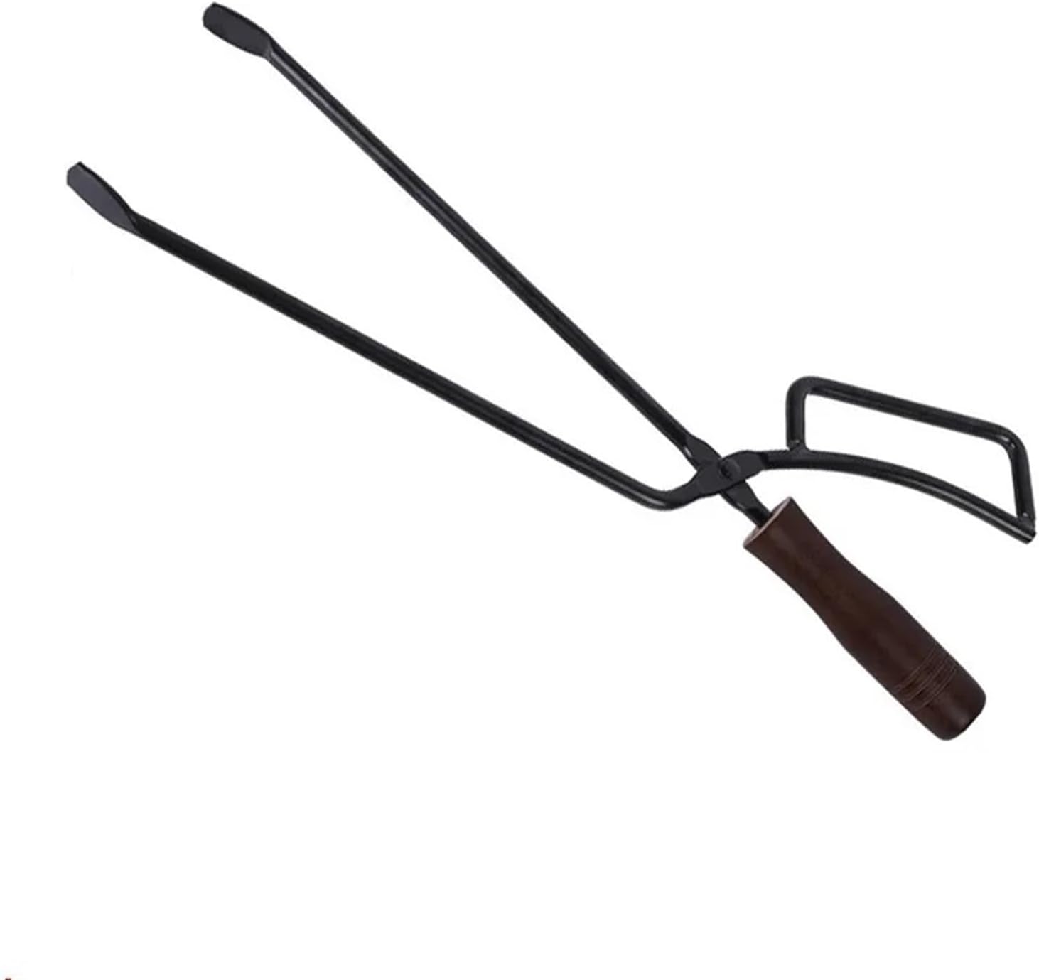 Fire Tongs Barbecue Carbon Clips Burning Tongs Charcoal Clips Duck Billed Carbon Tongs Non Hot Solid Wood Handle Carbon Clips ()