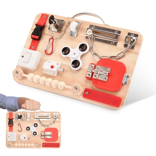 Potatomato Fidget Board para Personas con Demencia – Entrena la motricidad Fina de la Tabla de Trabajo intergeneracional y CREA Recuerdo– Juguete sensorial ADHD– Alivio de estrés y ansiedad