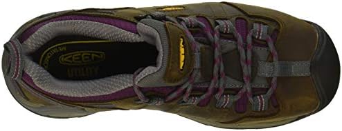 KEEN Utility Women's Detroit XT Low Steel Toe Waterproof Work Shoe, Cascade Brown/Amaranth, 5 Wide US | Image 4
