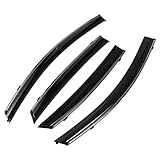 HEROFFIX 1 Satz Fensterabweiser für Nissan Sentra 2013-2019 Seitliche Fensterwindabweiser Schwarz