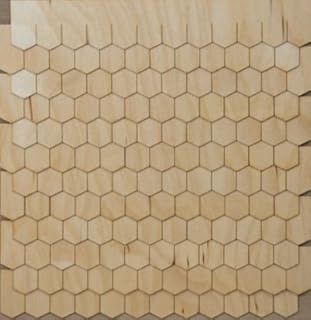 Miniature Dollhouse Shingle Strips Hexagon Style