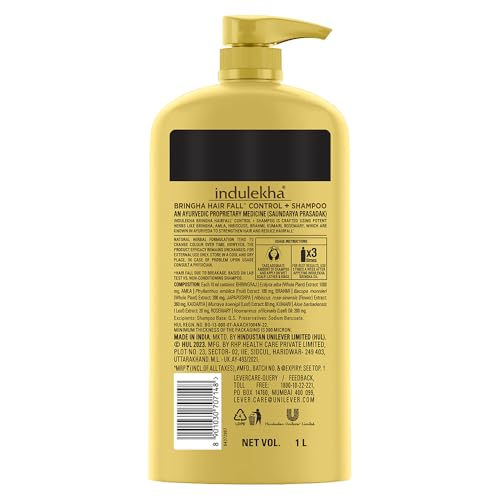 Indulekha Bringha Shampoo 1L - Image 3