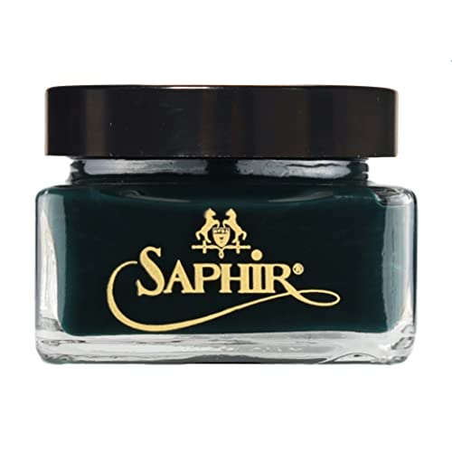 Image of Saphir Medaille d'Or Pommadier Cream 75ml - Natural Cream Leather Shoe Polish, Leather Conditioner for Boots, Handbags