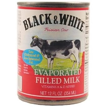 New 301771 Black White Evaporated Milk 12 Oz 24-Pack Can Food Cheap Wholesale Discount Bulk Food Can Food Fashion Accessories