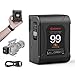 Produktbild V Mount Akku,Moman Power 99 Pro Klein V-Lock Batterie 99Wh/6875mAh mit D-TAP/USB-C/A Ausgang 200W 15A Draw, Erstes OLED mit Zeitanzeige für Camcorder BMPCC Kamera Laptop, V-Mount-Akku-Mini-Battery