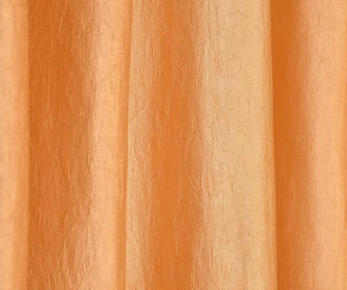 Image of Window Curtains 5 Feet Long for Living Room - Window Curtains Set of 1 Pcs Panel, Curtain Solid Parda for Home Decor & Office Gold Colour - 5 feet (48 x 60 Inch) - 1 Pcs