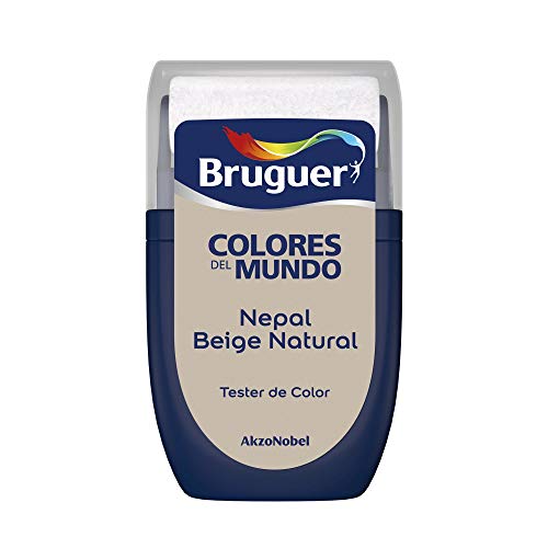 Bruguer Tester Colores del Mundo Pintura para paredes monocapa Nepal Beige Natural, 1 Unidad (Paquete de 1)