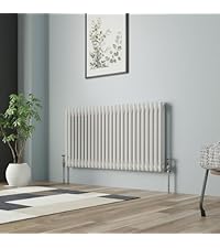 NRG 1800x408mm Vertical Tall Upright Flat Panel Designer Bathroom Central Heating Radiator Chrome Single Column - Perfect For Bathroom, Bedroom, Kitchen, Hallway, Living Room