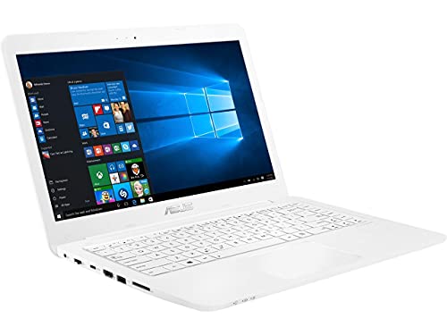 ASUS L402YA Thin & Light Laptop, 14” FHD; AMD E2-7015 Quad Core Processor, AMD Radeon R2 Graphics, 4GB RAM, 64GB eMMC Storage, Windows 10 S with 1yr Office 365 Included, White, L402YA-ES22-WH