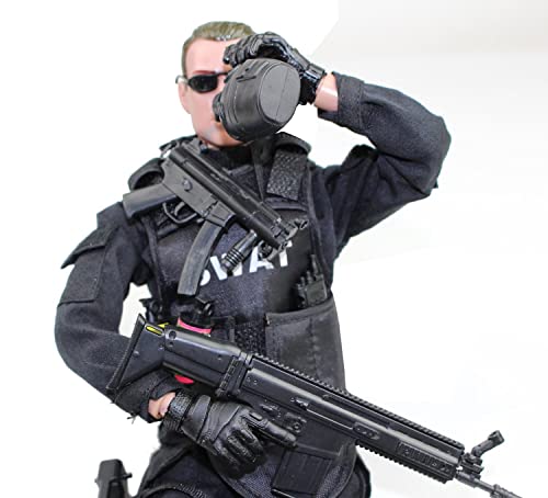 Bjpey 12" Action Figures Toy 1:6 Stand Bendable Soldier Figure Model Toy ( Swat ) #TOP2