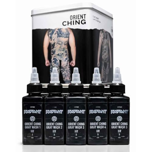 Radiant Colors Orient Ching Greywash Tattoo Ink Set, Radiant Colors