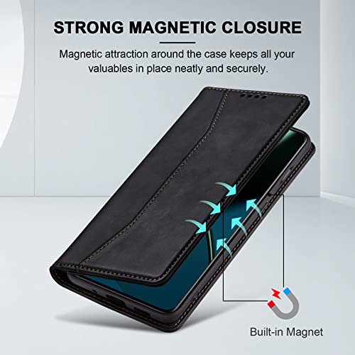 Image of Jasonyu Flip Wallet Case for OnePlus 11 5G,Black