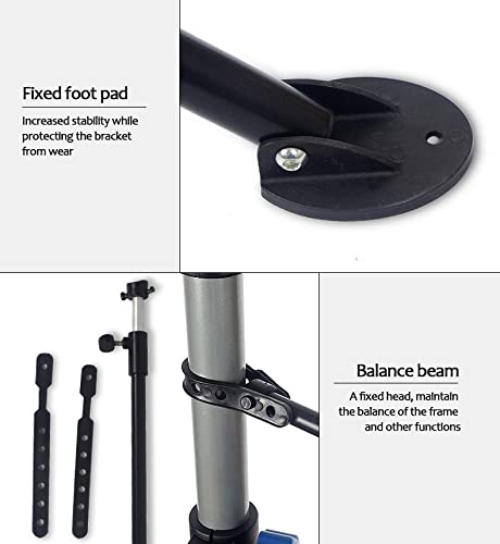 Cross Land Bike Repair Stand With Quick Release Bicycle Maintenance Rack Bike Workstand Height Adjustable And Portabl With Tool Tray Extensible Bike Repair Rack For Road & Mountain Bikes #TOP3