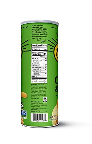 The Good Crisp Company, Sour Cream And Onion, Gluten Free Potato Chips (5.6 Ounce Canisters, Pack Of 8), Non-Gmo, Allergen Friendly, Potato Chip Snack Pack, Gluten Free Snacks #TOP3