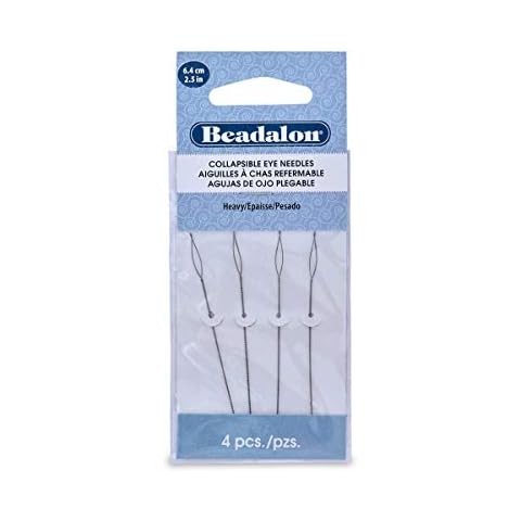 Beadalon 2.5-inch Heavy Collapsible Eye Needles, Pack of 4 Cover