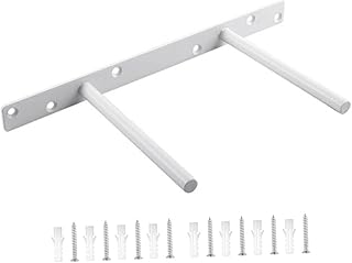 OSALADI Wall Mount Shelf Hidden Floating Shelf Bracket Double Poles Heavy Duty Floating Shelf Bracket Wall Mounted Wall Mounted Shelves