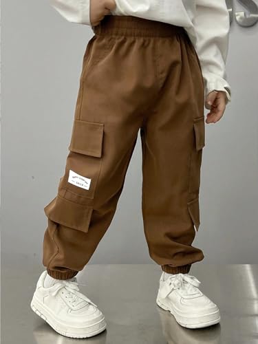 Image of TAGAS Boys Boys Side Pocket Cargo Pant || Cargo Pants|| Regular Slim Cargo for Kids ||Relaxed Trouser ||Pant for Boys ||Boy Loose Comfortable Cargo ||Boys Joggers||