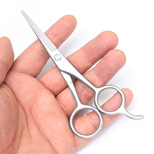 Stainless Steel Facial Hair Small Pet Professional Grooming Scissors Shears Beard & Mustache Scissors -Beards, Mustache & Eyebrows and Pet Fur For Precise Facial Hair Trimming (5.5 Inch A) Stainless Steel Facial Hair Small Pet Professional Grooming Scissors Shears Beard & Mustache Scissors -Beards, Mustache & Eyebrows and Pet Fur For Precise Facial Hair Trimming (5.5 Inch A)