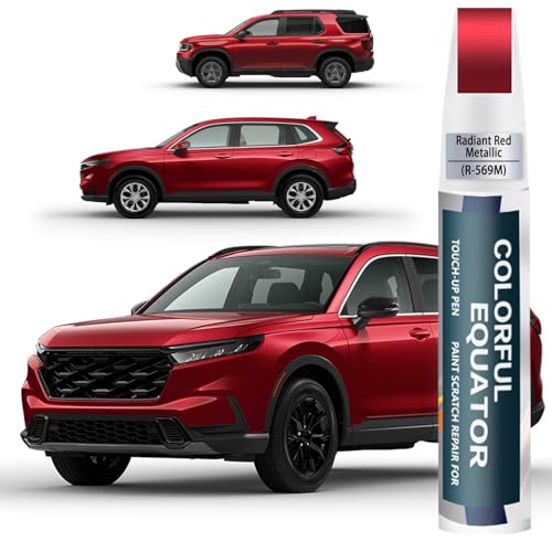 Image of Car Touch Up Paint(R-569M Radiant Red Metallic) for Honda OEM Color Match | Car Scratch Remover Pen 2-in-1, Automotive Scratch Repair Kit, Quick & Easy Solution to Repair
