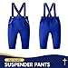 Booulfi Toddler Suit for Boys Wedding Ring Bearer Outfits Formal Outfit Royal Blue Toddler Tuxedo 3t-4t Suits for Boys Clothes with Shirt Suspender Pants