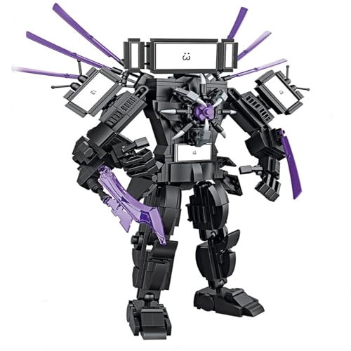 LCTM Skibidi Inodoro Titán Bloques de construcción Juguete Cámaramano Orador Reloj TV Hombre Monitor Figura de acción Modelo Juego de Terror Multiverso Actualizado Adultos Niños Fans Animación C